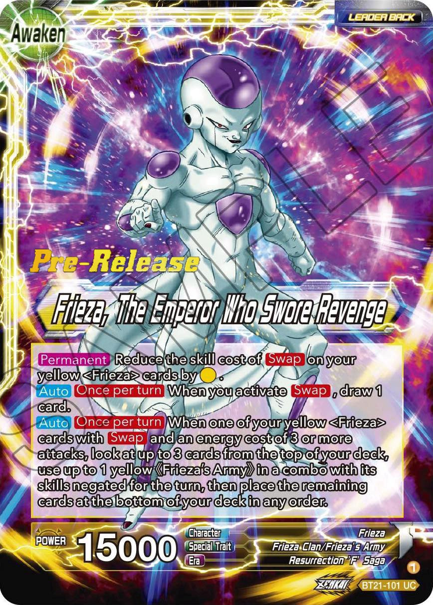 Frieza // Frieza, The Emperor Who Swore Revenge (BT21-101) [Wild Resurgence Pre-Release Cards] | Dragon's Lair Comics and Fantasy Houston TX