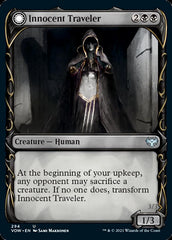 Innocent Traveler // Malicious Invader (Showcase Fang Frame) [Innistrad: Crimson Vow] | Dragon's Lair Comics and Fantasy Houston TX