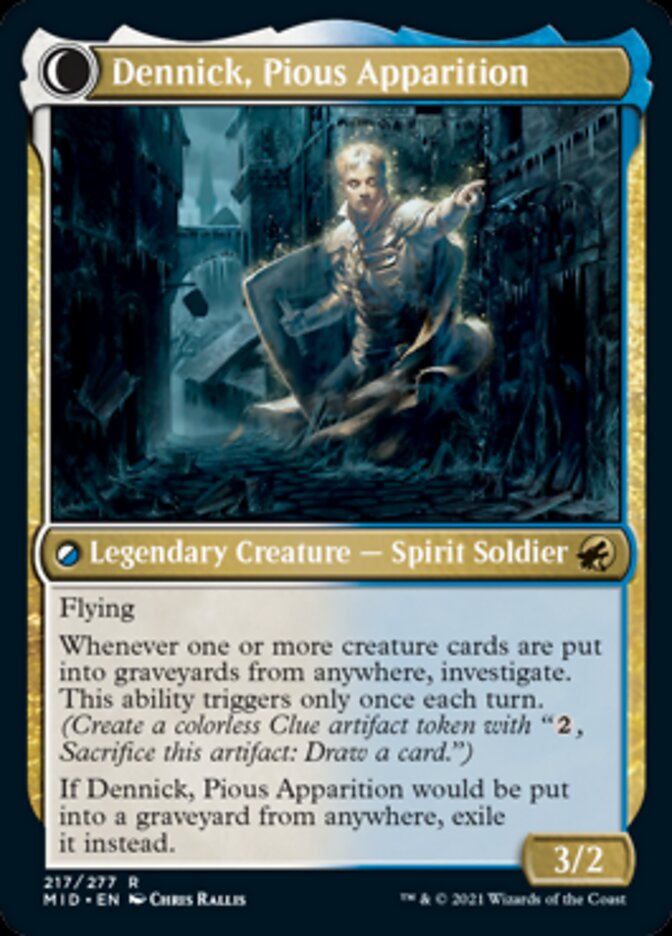 Dennick, Pious Apprentice // Dennick, Pious Apparition [Innistrad: Midnight Hunt] | Dragon's Lair Comics and Fantasy Houston TX
