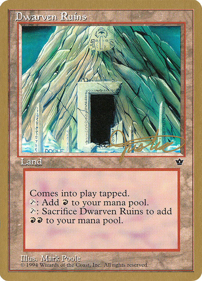 Dwarven Ruins (Mark Justice) [Pro Tour Collector Set] | Dragon's Lair Comics and Fantasy Houston TX