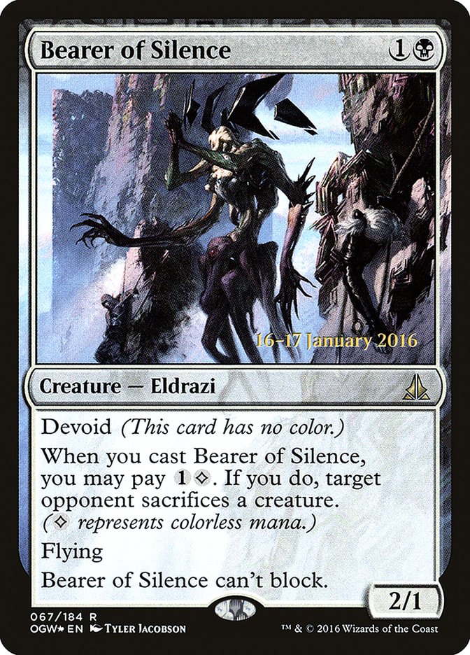 Bearer of Silence [Oath of the Gatewatch Prerelease Promos] | Dragon's Lair Comics and Fantasy Houston TX