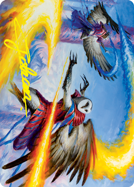 Teach by Example Art Card (Gold-Stamped Signature) [Strixhaven: School of Mages Art Series] | Dragon's Lair Comics and Fantasy Houston TX