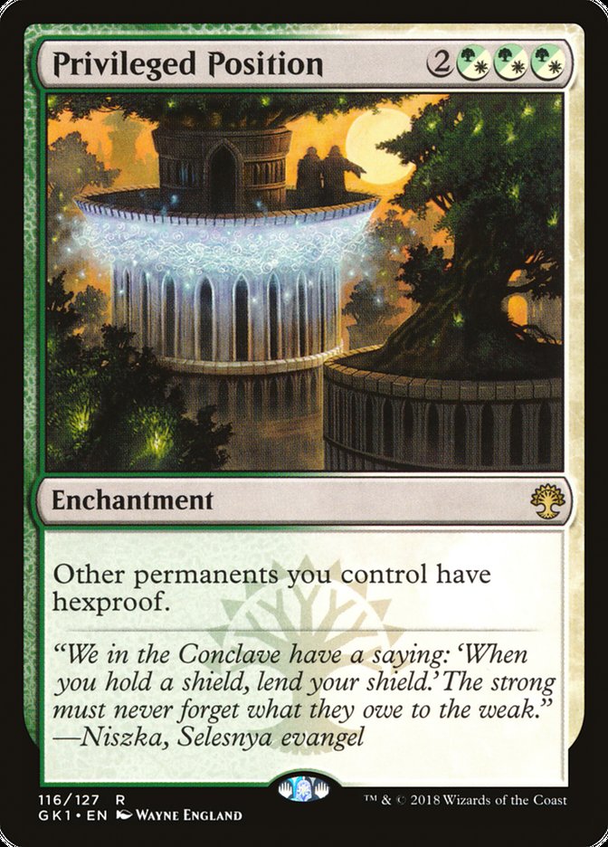 Privileged Position [Guilds of Ravnica Guild Kit] | Dragon's Lair Comics and Fantasy Houston TX