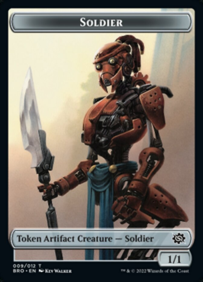 Soldier Token (009) [The Brothers' War Tokens] | Dragon's Lair Comics and Fantasy Houston TX