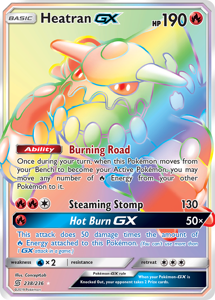 Heatran GX (238/236) [Sun & Moon: Unified Minds] | Dragon's Lair Comics and Fantasy Houston TX