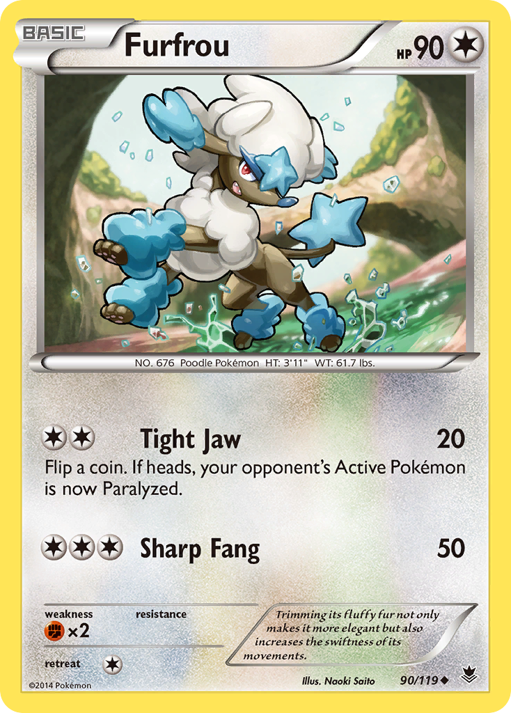 Furfrou (90/119) [XY: Phantom Forces] | Dragon's Lair Comics and Fantasy Houston TX
