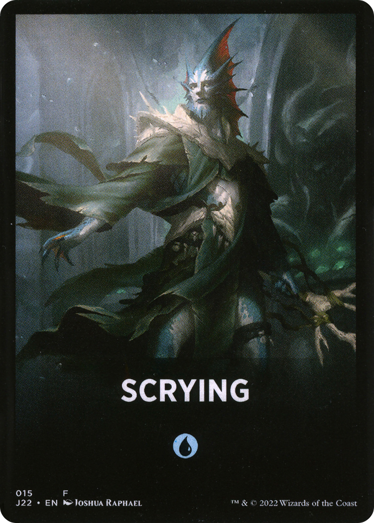 Scrying Theme Card [Jumpstart 2022 Front Cards] | Dragon's Lair Comics and Fantasy Houston TX