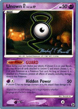 Unown G LV.17 (57/106) (Boltevoir - Michael Pramawat) [World Championships 2010] | Dragon's Lair Comics and Fantasy Houston TX