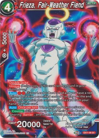 Frieza, Fair-Weather Fiend (EX11-06) [Universe 7 Unison] | Dragon's Lair Comics and Fantasy Houston TX