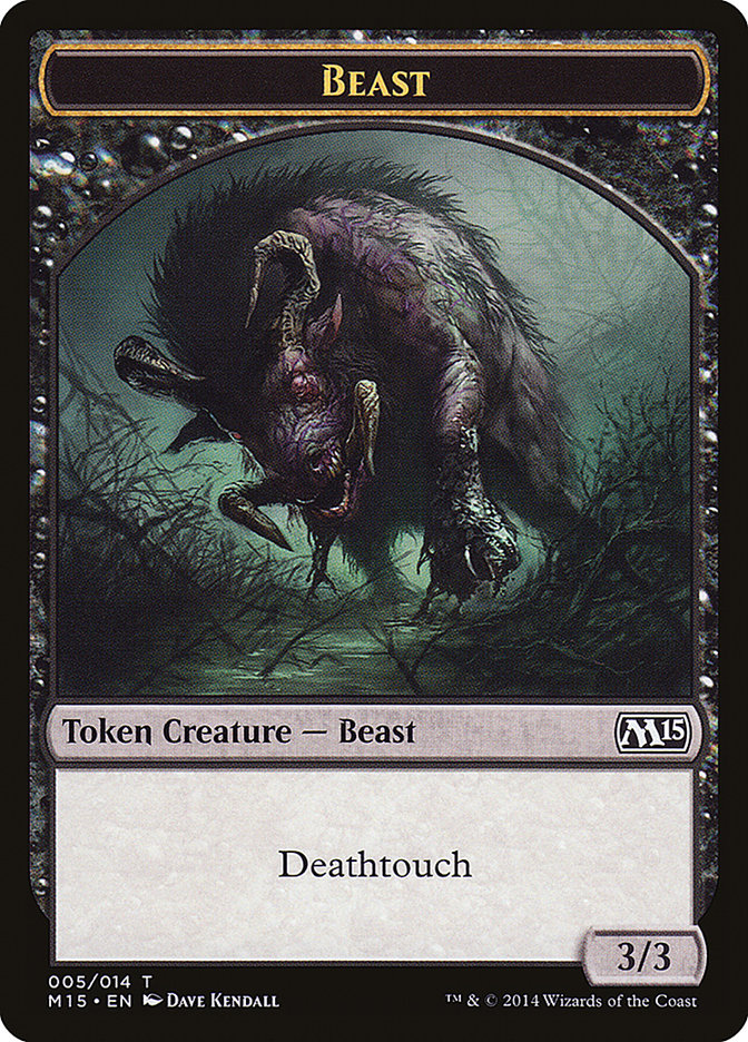 Beast Token (005/014) [Magic 2015 Tokens] | Dragon's Lair Comics and Fantasy Houston TX