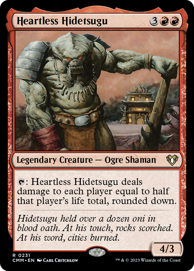 Heartless Hidetsugu [Commander Masters] | Dragon's Lair Comics and Fantasy Houston TX