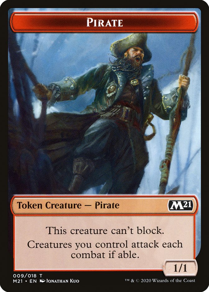 Knight // Pirate Double-Sided Token [Core Set 2021 Tokens] | Dragon's Lair Comics and Fantasy Houston TX