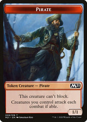 Knight // Pirate Double-Sided Token [Core Set 2021 Tokens] | Dragon's Lair Comics and Fantasy Houston TX