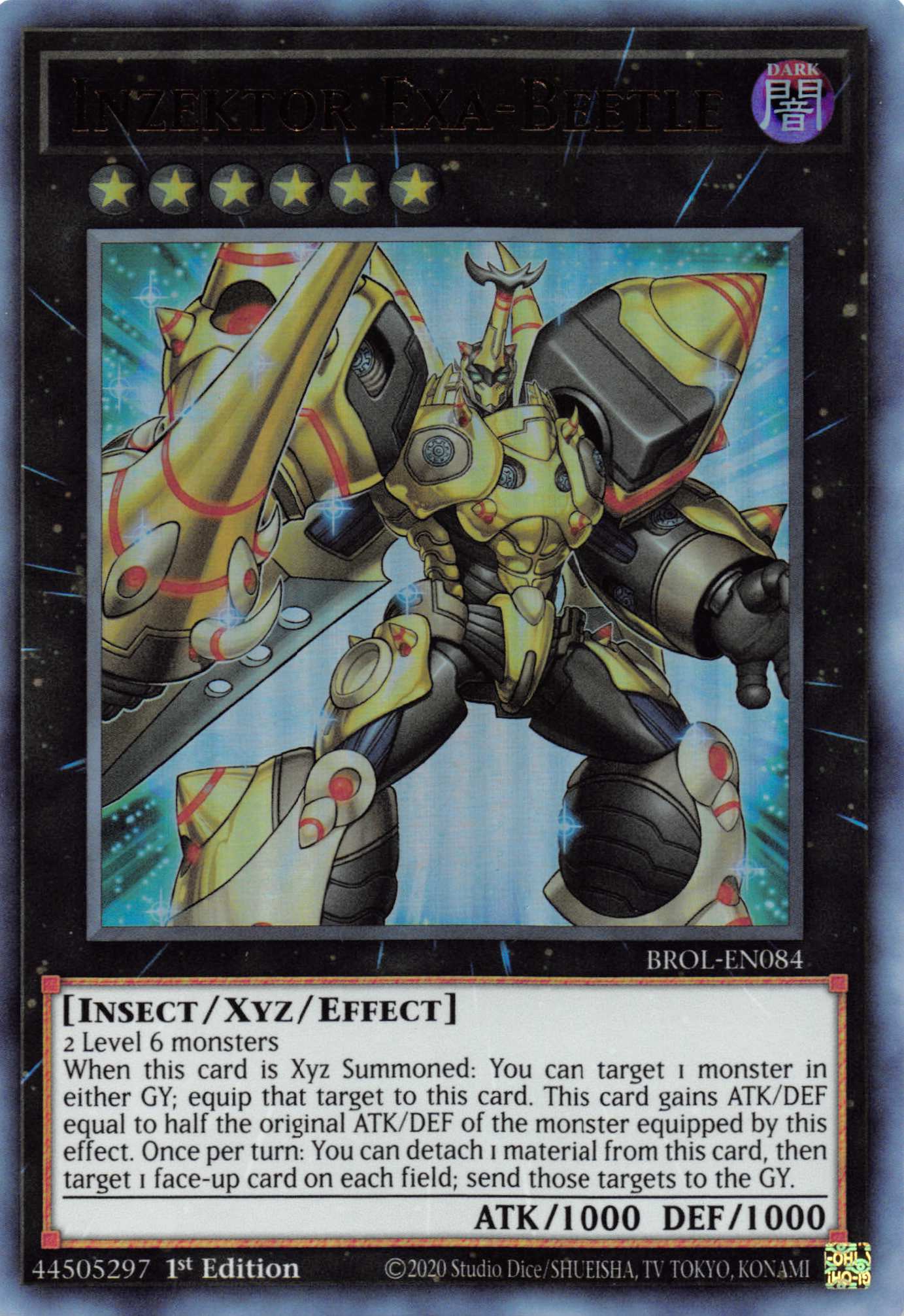 Inzektor Exa-Beetle [BROL-EN084] Ultra Rare | Dragon's Lair Comics and Fantasy Houston TX