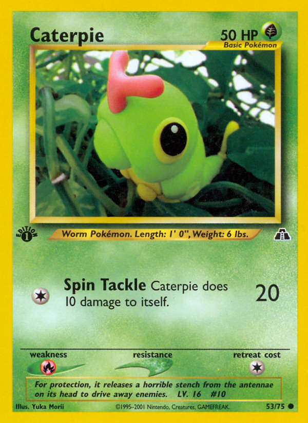 Caterpie (53/75) [Neo Discovery 1st Edition] | Dragon's Lair Comics and Fantasy Houston TX