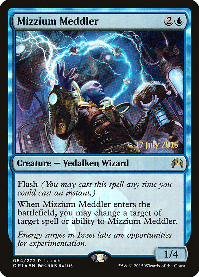 Mizzium Meddler (Launch) [Magic Origins Promos] | Dragon's Lair Comics and Fantasy Houston TX