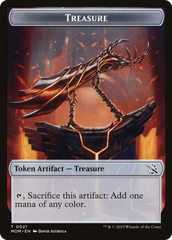 Treasure (21) // Wrenn and Realmbreaker Emblem Double-Sided Token [March of the Machine Tokens] | Dragon's Lair Comics and Fantasy Houston TX