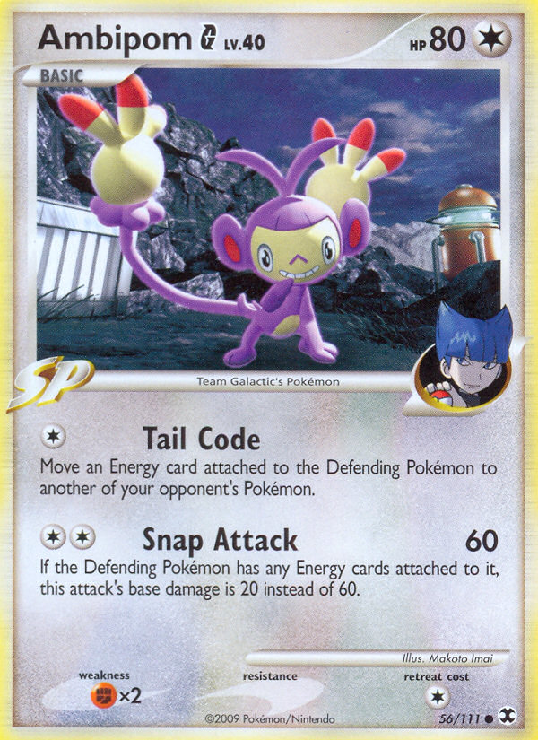 Ambipom G (56/111) [Platinum: Rising Rivals] | Dragon's Lair Comics and Fantasy Houston TX