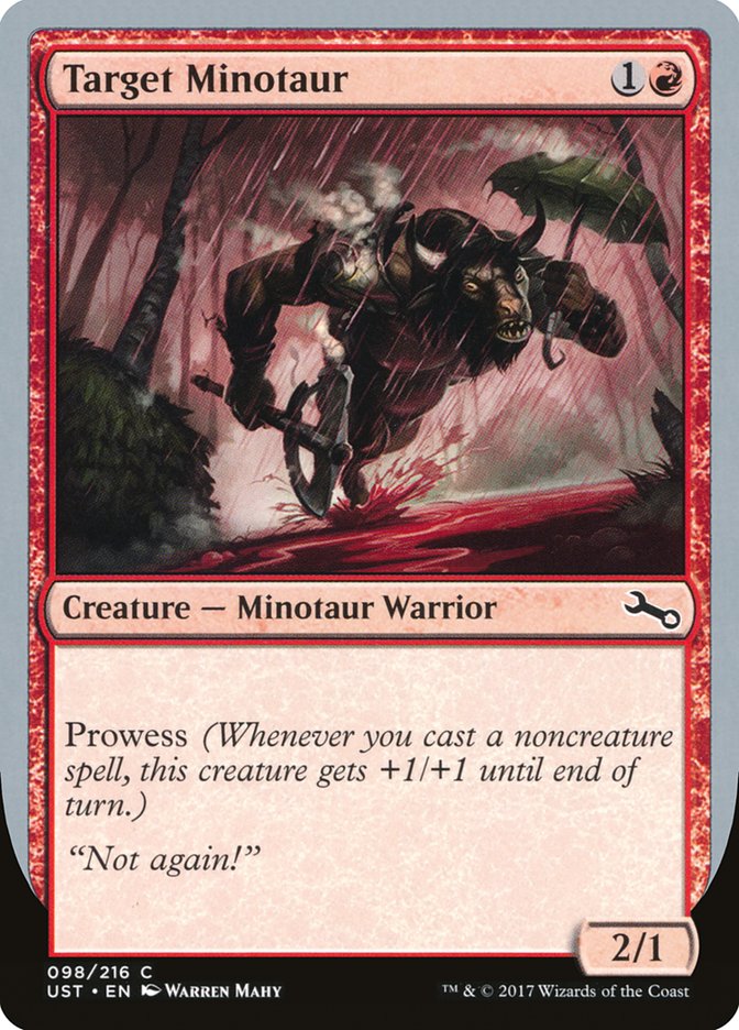 Target Minotaur (Rain Art) [Unstable] | Dragon's Lair Comics and Fantasy Houston TX