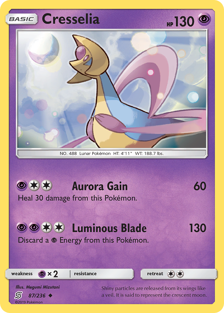 Cresselia (87/236) [Sun & Moon: Unified Minds] | Dragon's Lair Comics and Fantasy Houston TX
