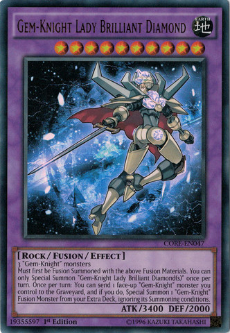 Gem-Knight Lady Brilliant Diamond [CORE-EN047] Ultra Rare | Dragon's Lair Comics and Fantasy Houston TX