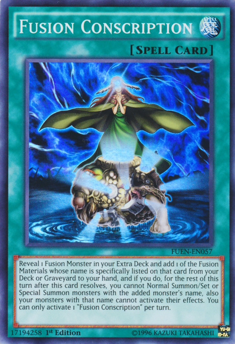 Fusion Conscription [FUEN-EN057] Super Rare | Dragon's Lair Comics and Fantasy Houston TX