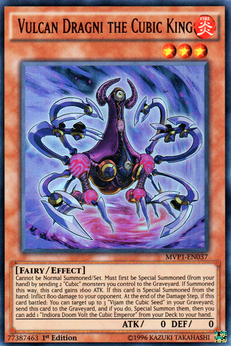 Vulcan Dragni the Cubic King [MVP1-EN037] Ultra Rare | Dragon's Lair Comics and Fantasy Houston TX