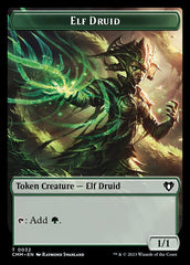 Saproling // Elf Druid Double-Sided Token [Commander Masters Tokens] | Dragon's Lair Comics and Fantasy Houston TX