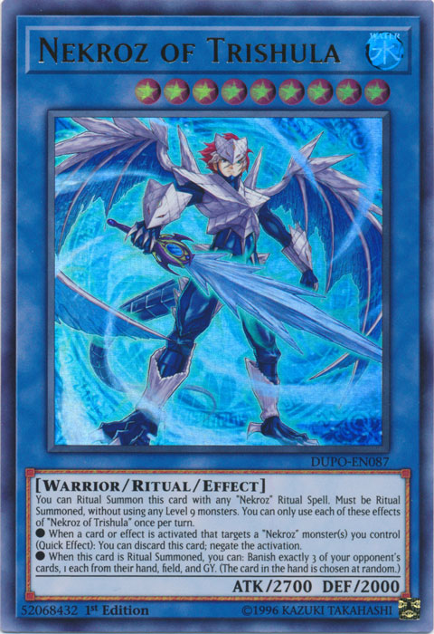 Nekroz of Trishula [DUPO-EN087] Ultra Rare | Dragon's Lair Comics and Fantasy Houston TX