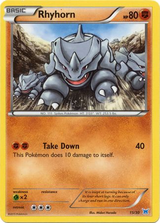 Rhyhorn (15/30) [XY: Trainer Kit 2 - Latios] | Dragon's Lair Comics and Fantasy Houston TX