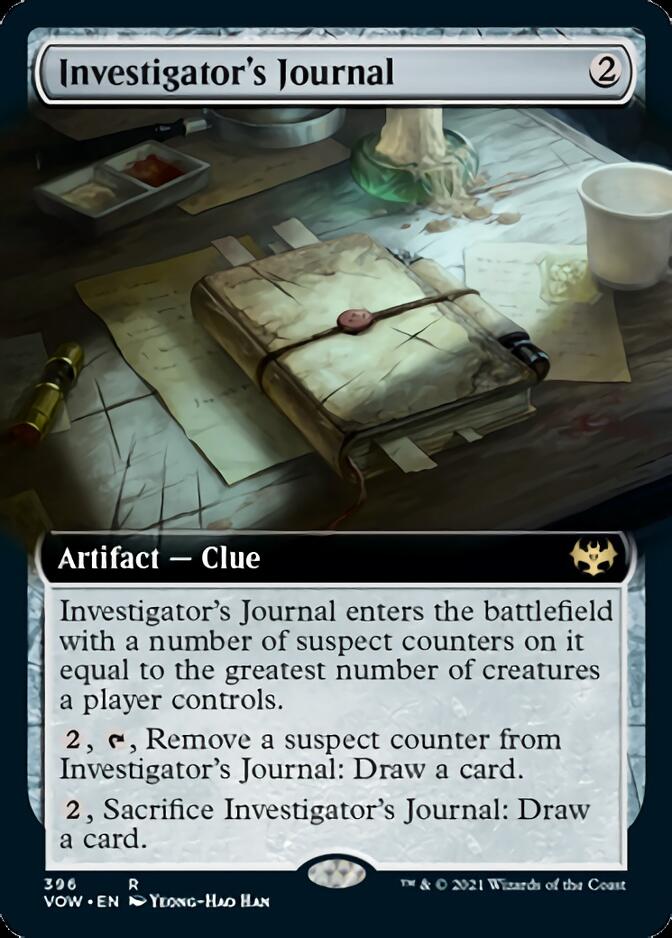 Investigator's Journal (Extended Art) [Innistrad: Crimson Vow] | Dragon's Lair Comics and Fantasy Houston TX