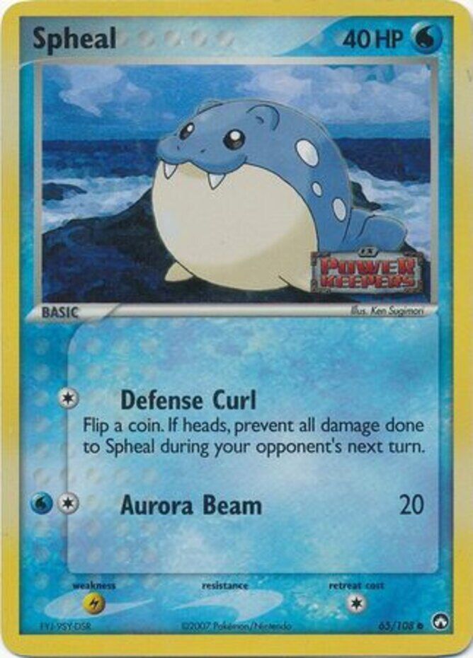 Spheal (65/108) (Stamped) [EX: Power Keepers] | Dragon's Lair Comics and Fantasy Houston TX