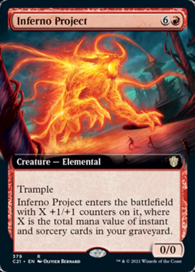 Inferno Project (Extended Art) [Commander 2021] | Dragon's Lair Comics and Fantasy Houston TX