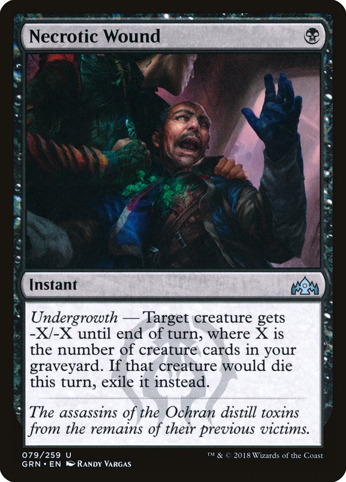 Necrotic Wound [Guilds of Ravnica] | Dragon's Lair Comics and Fantasy Houston TX