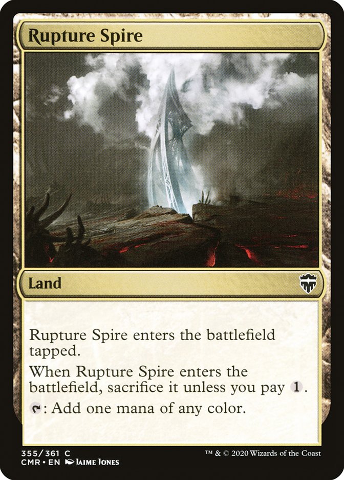 Rupture Spire (355) [Commander Legends] | Dragon's Lair Comics and Fantasy Houston TX