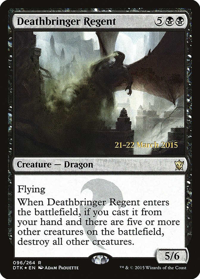 Deathbringer Regent [Dragons of Tarkir Prerelease Promos] | Dragon's Lair Comics and Fantasy Houston TX
