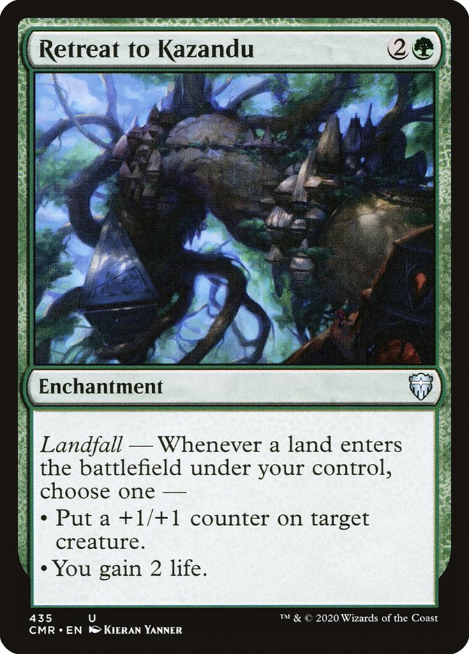 Retreat to Kazandu [Commander Legends] | Dragon's Lair Comics and Fantasy Houston TX