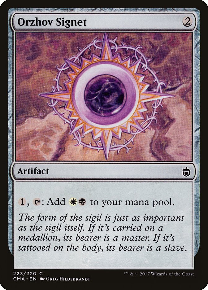 Orzhov Signet [Commander Anthology] | Dragon's Lair Comics and Fantasy Houston TX