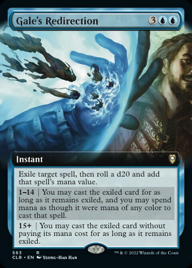 Gale's Redirection (Extended Art) [Commander Legends: Battle for Baldur's Gate] | Dragon's Lair Comics and Fantasy Houston TX