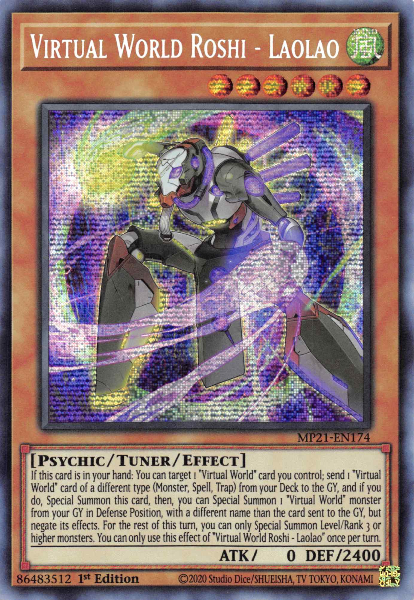 Virtual World Roshi - Laolao [MP21-EN174] Prismatic Secret Rare | Dragon's Lair Comics and Fantasy Houston TX