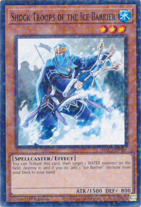 Shock Troops of the Ice Barrier (Duel Terminal) [HAC1-EN037] Common | Dragon's Lair Comics and Fantasy Houston TX