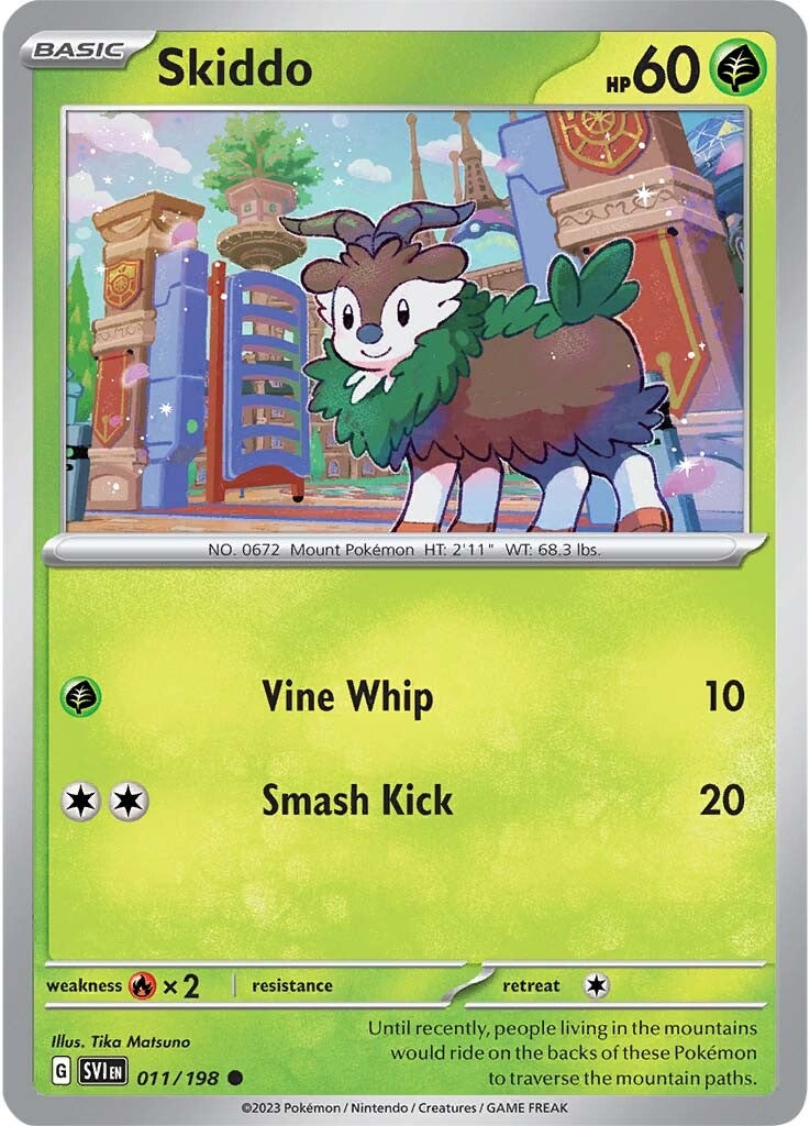 Skiddo (011/198) [Scarlet & Violet: Base Set] | Dragon's Lair Comics and Fantasy Houston TX