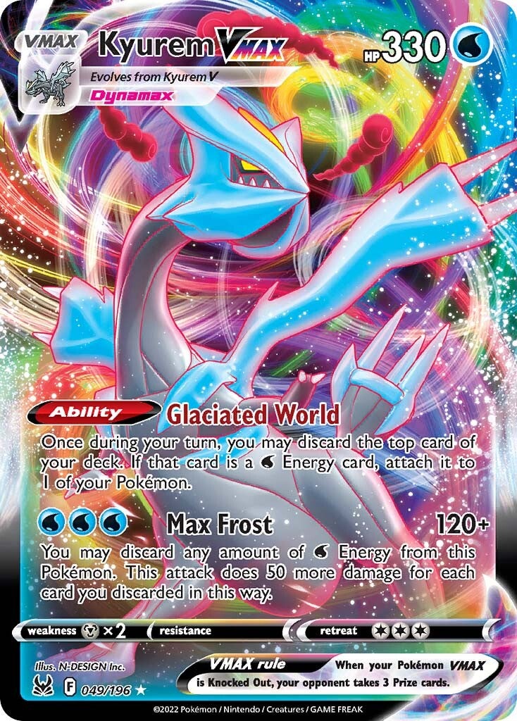 Kyurem VMAX (049/196) [Sword & Shield: Lost Origin] | Dragon's Lair Comics and Fantasy Houston TX