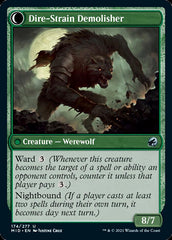 Burly Breaker // Dire-Strain Demolisher [Innistrad: Midnight Hunt] | Dragon's Lair Comics and Fantasy Houston TX