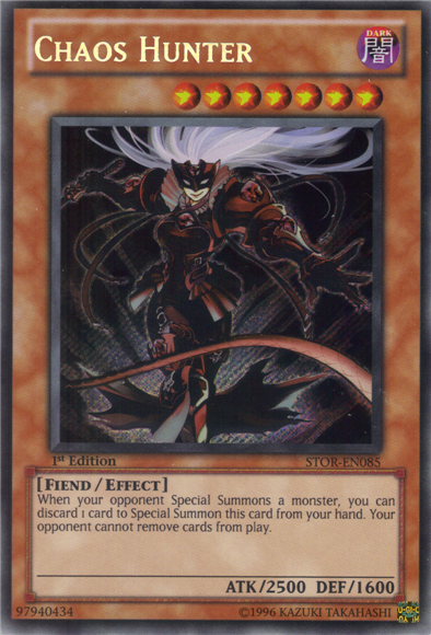 Chaos Hunter [STOR-EN085] Secret Rare | Dragon's Lair Comics and Fantasy Houston TX