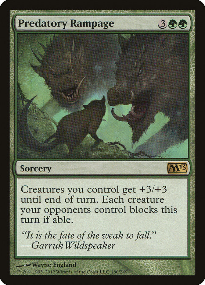 Predatory Rampage [Magic 2013] | Dragon's Lair Comics and Fantasy Houston TX