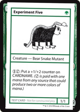 Experiment Five (2021 Edition) [Mystery Booster Playtest Cards] | Dragon's Lair Comics and Fantasy Houston TX