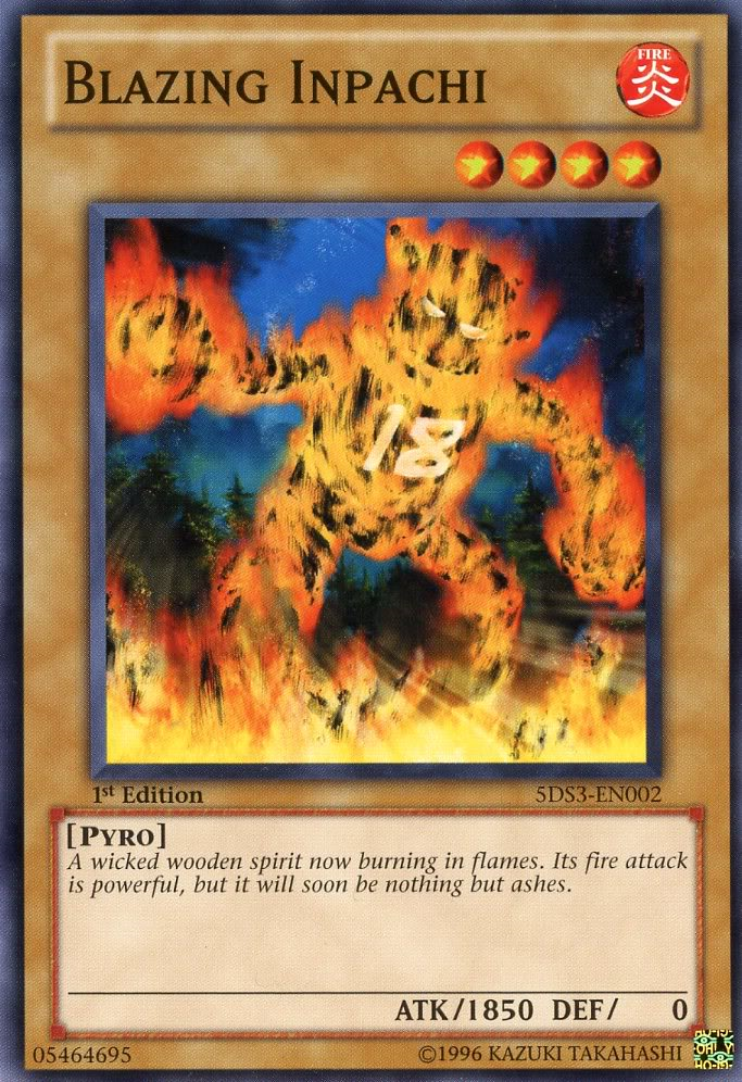 Blazing Inpachi [5DS3-EN002] Common | Dragon's Lair Comics and Fantasy Houston TX