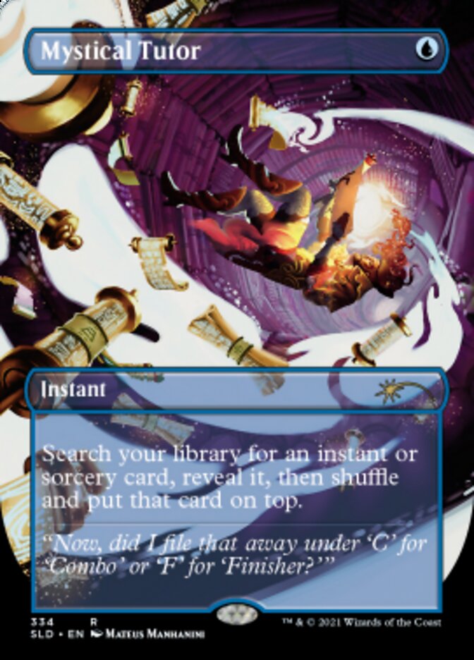 Mystical Tutor (Borderless) [Secret Lair Drop Series] | Dragon's Lair Comics and Fantasy Houston TX