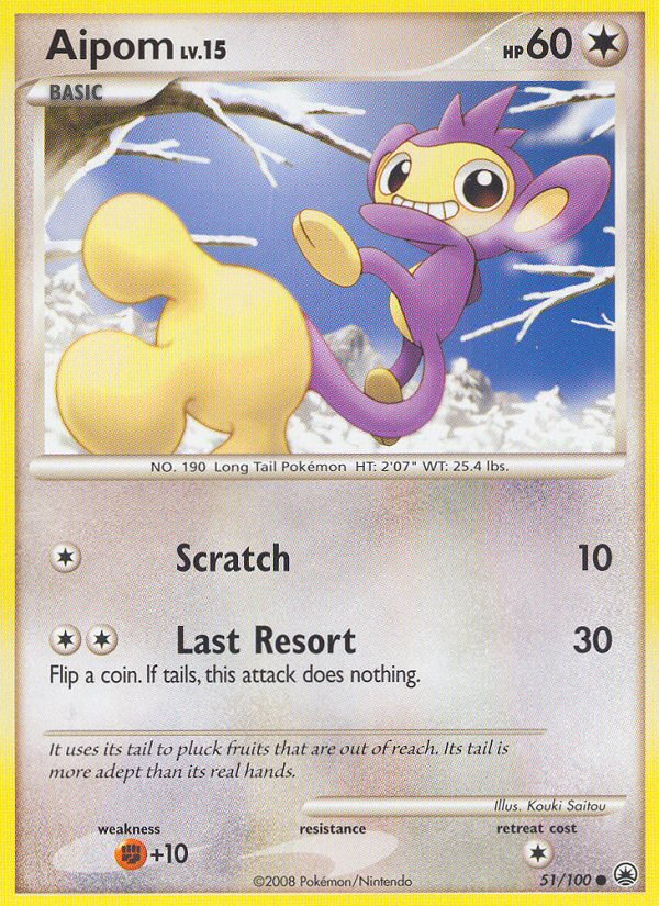 Aipom (51/100) [Diamond & Pearl: Majestic Dawn] | Dragon's Lair Comics and Fantasy Houston TX